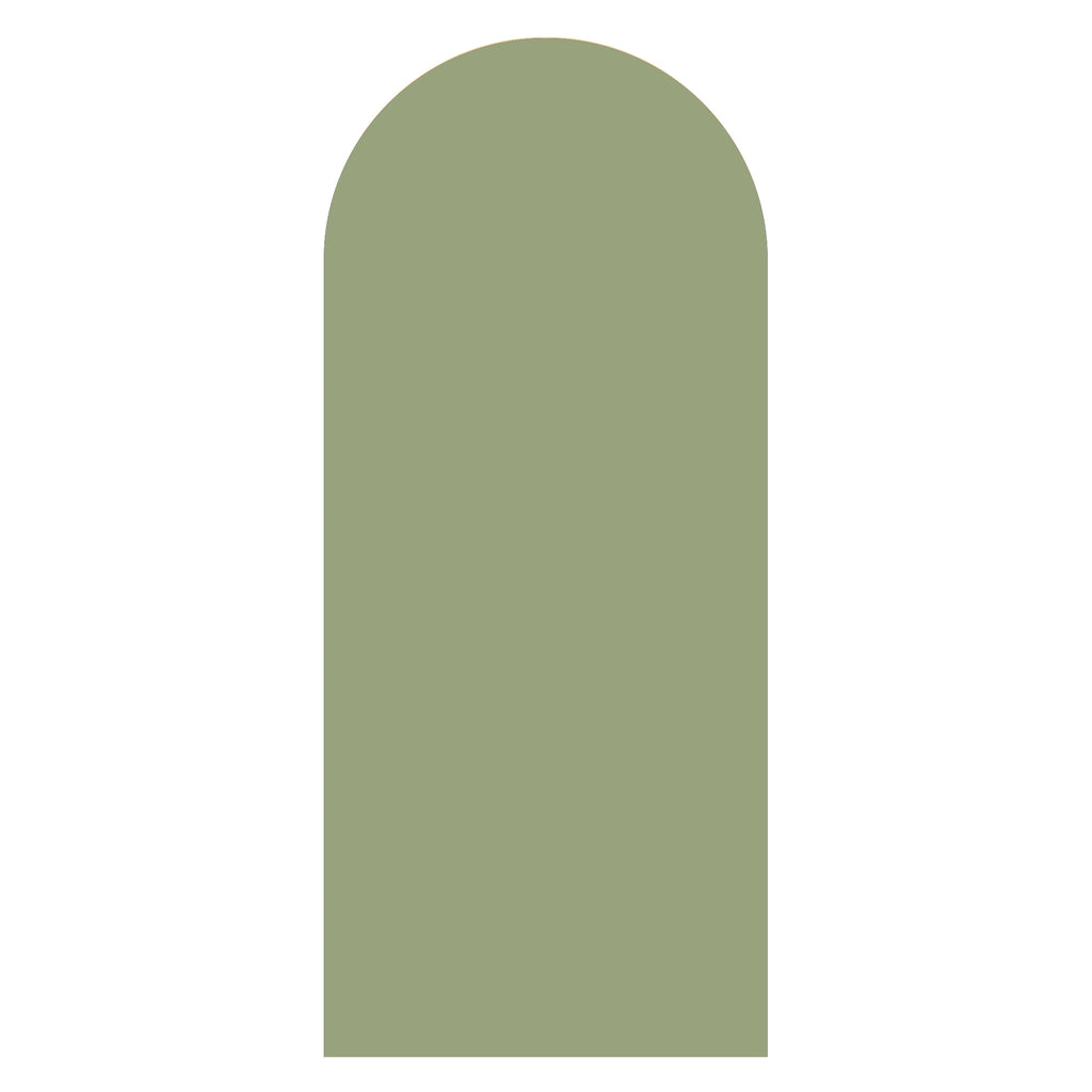 Sage green arched backdrop sailboard