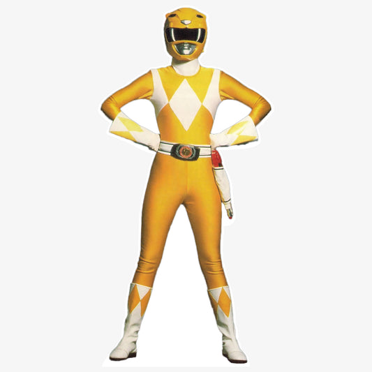 Yellow Power Ranger Cardboard Cutout