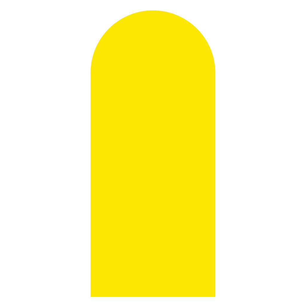 Yellow arched backdrop sailboard