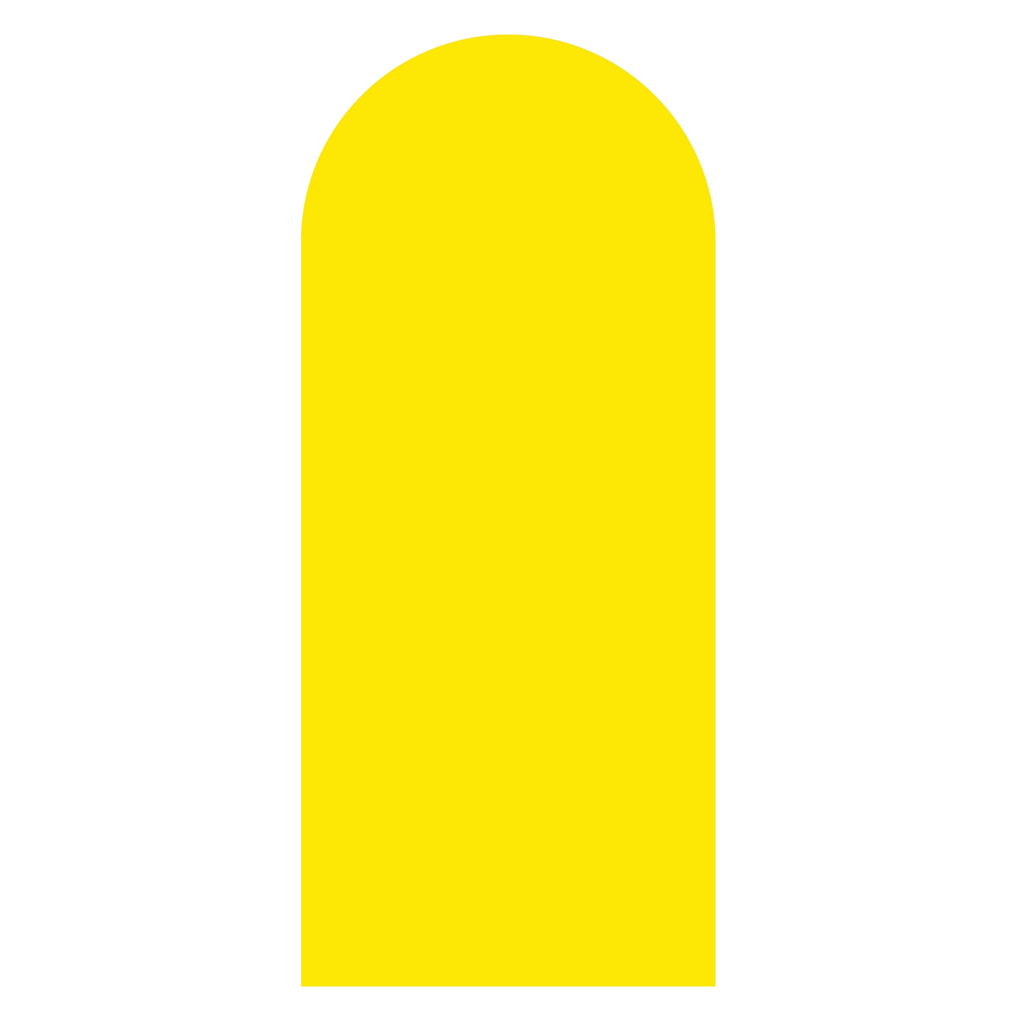 Yellow arched backdrop sailboard