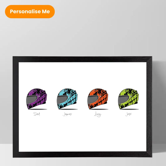Personalised Motor Sports Father’s Day Print